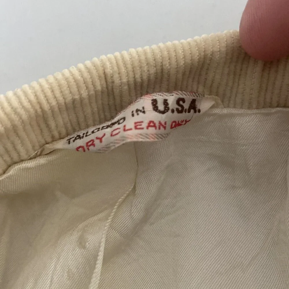 Vintage Westerner Men 42 M Corduroy Blazer Sports‎ Coat Western Rodeo Beige